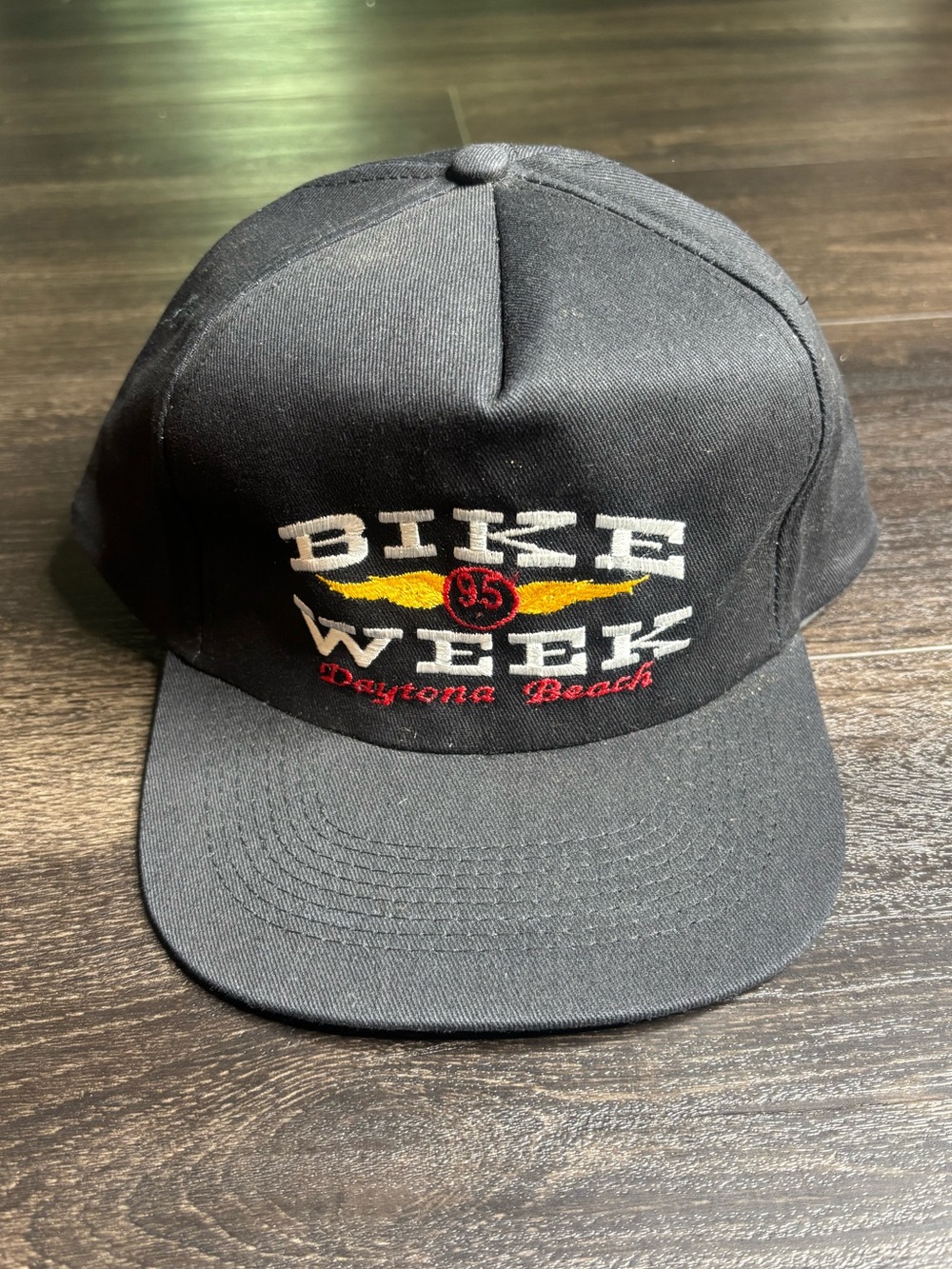 Vintage 1995 Daytona Bike Week Motorcycle Trucker Hat Snapback Cap VTG